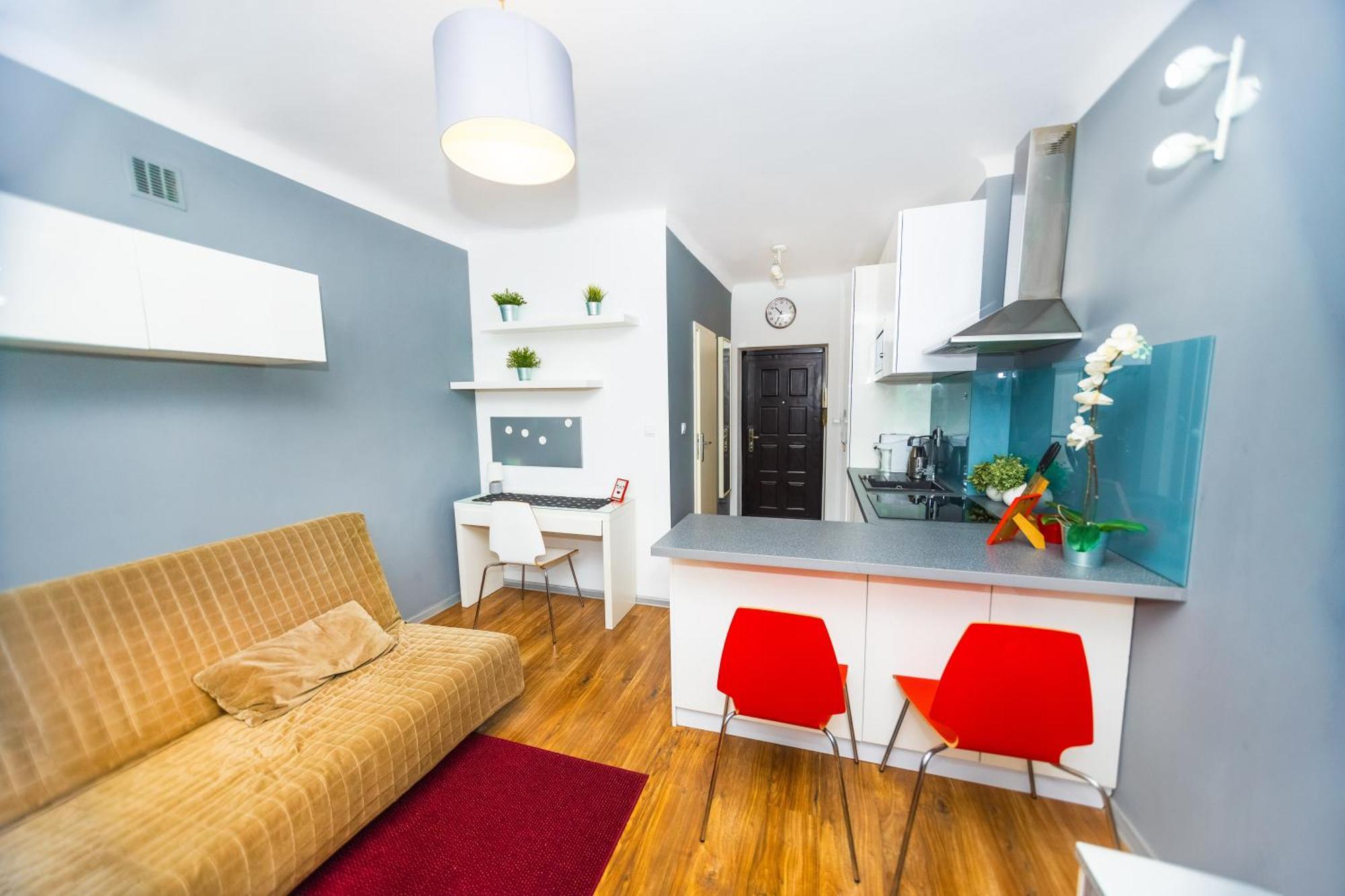 Cozy Studio Next To The Metro And City Center Warsaw Luaran gambar